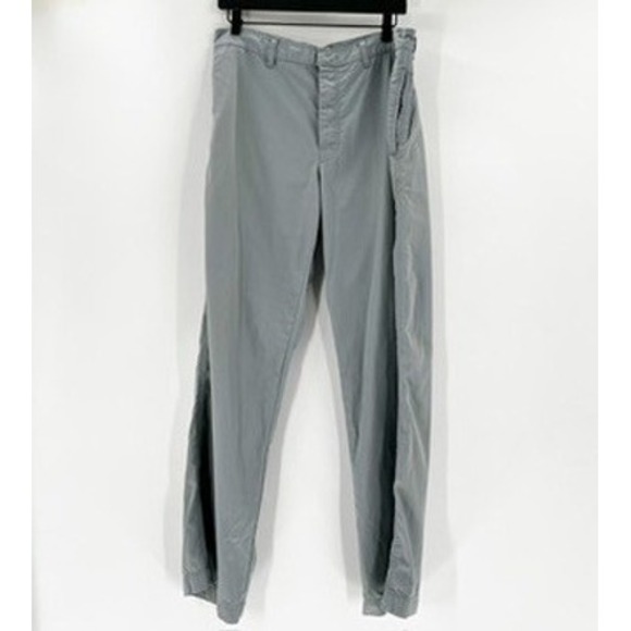 Banana Republic Chinos Mens 34R Light Blue Flat Front Casual Pants - Picture 2 of 4